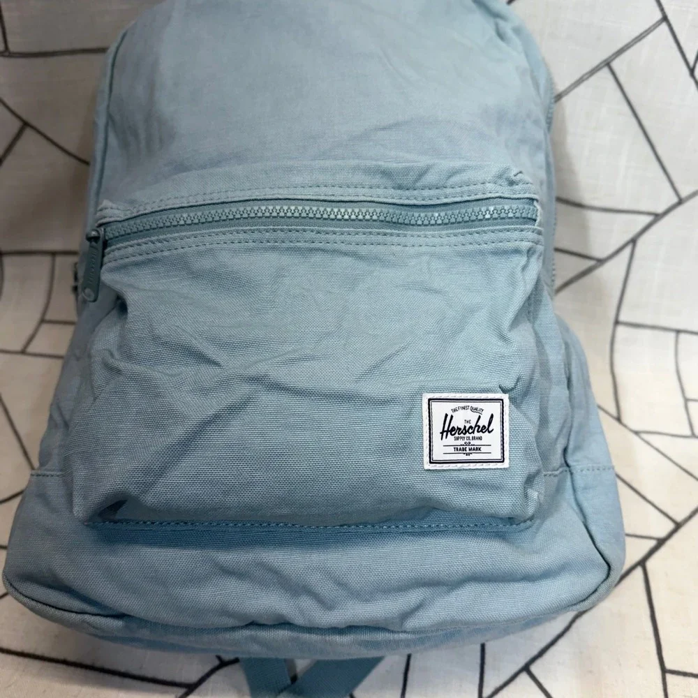 Herschel Supply Co Backpack OS Light Blue Cotton Canvas Classic Daypack